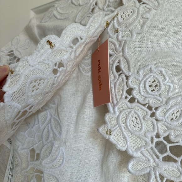 BNWT Cult Gaia Fillipa Embroidered Top - Picture 6 of 8